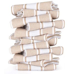 12 Premium Cotton Kitchen Dish Towels 18x28”